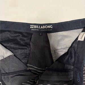 Billabong Crossfire Black and Gray Shorts